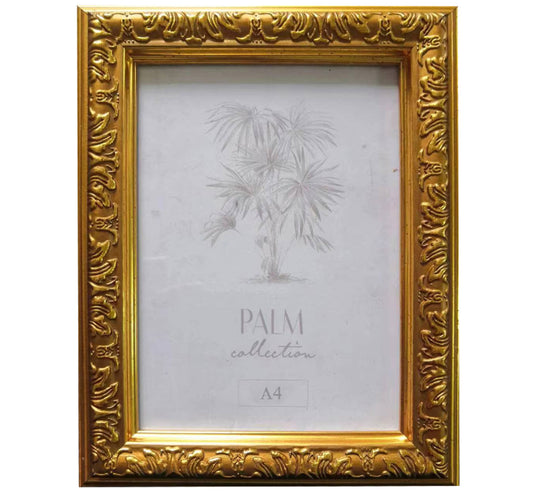 Maple Leaf PVC Photo Frame Gold A4