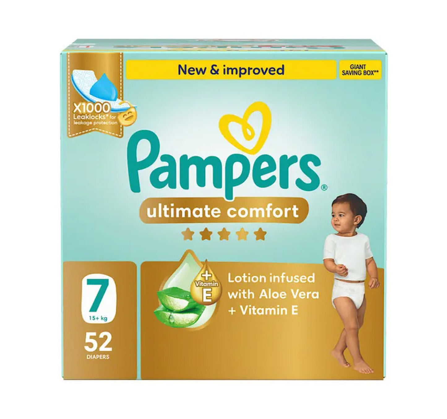Pampers Ultimate Comfort Diaper 7 Size 15+ kg 52 pcs