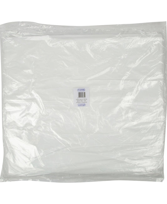 مريلة فوم LDPE بيضاء مقاس 800x1400 100 قطعة