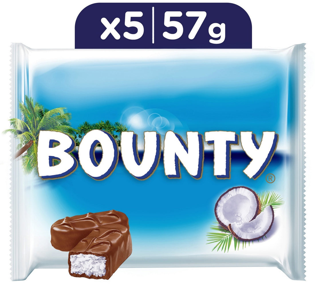 ألواح شوكولاتة باونتي بالحليب ٥٧ غرام × ٥ قطع