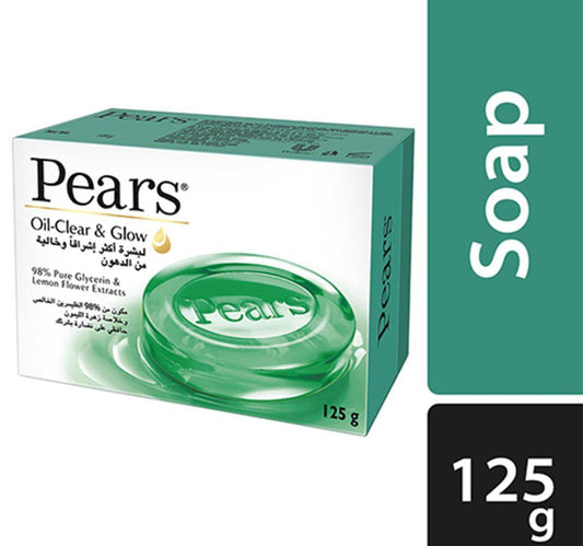 Pears Oil Clear & Glow Soap Glycerin & Lemon Flower 125 g