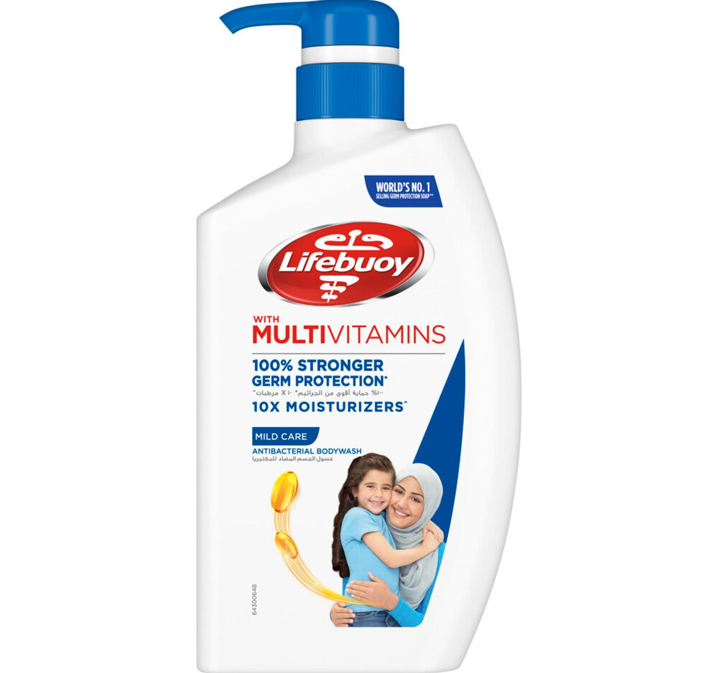 Lifebuoy Anti-Bacterial Mild Care Body Wash 500 ml