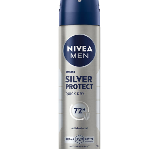 Nivea Men Silver Protect Antiperspirant for Men 72H Antibacterial Protection Spray 150 ml