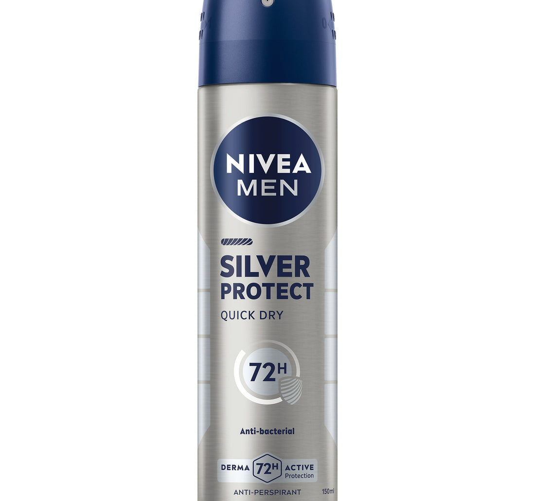 Nivea Men Silver Protect Antiperspirant for Men 72H Antibacterial Protection Spray 150 ml