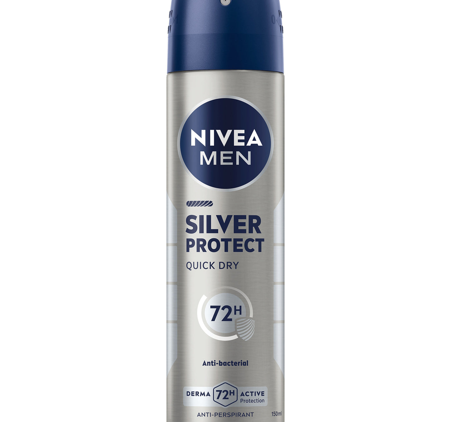 Nivea Men Silver Protect Antiperspirant for Men 72H Antibacterial Protection Spray 150 ml