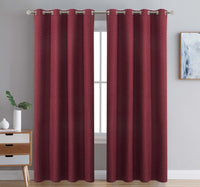Maple Leaf Window Curtain Crush 140x260cm Assorted Colors & Designs