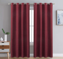 Maple Leaf Window Curtain Crush 140x260cm Assorted Colors & Designs