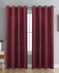 Maple Leaf Window Curtain Crush 140x260cm Assorted Colors & Designs