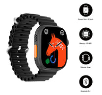 Totu Ultra GS8 2.05 inches Smartwatch, Black