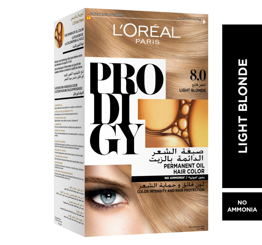 L'Oreal Paris Prodigy Hair Color 8.0 Light Blonde 1 pkt