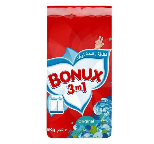 Bonux 3in1 Blue Original Washing Powder Top Load 5 kg