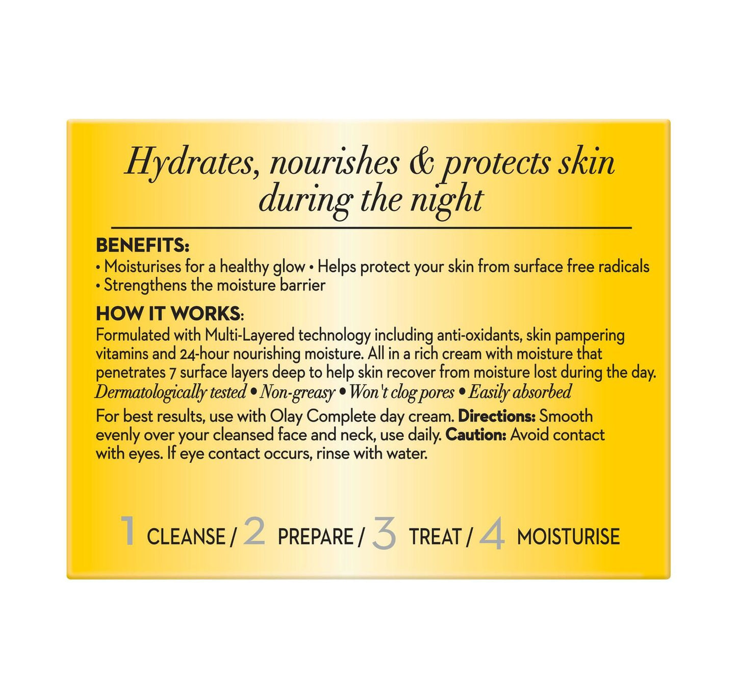 Olay Essentials Complete Night Cream Normal Dry And Combo Skin 50 ml