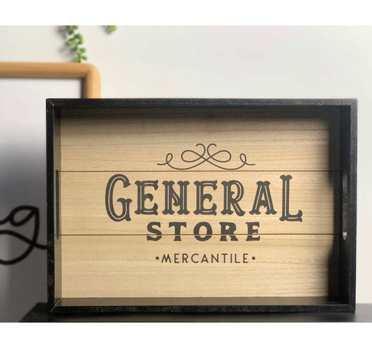 Maple Leaf Wooden Serving Tray With Handle 36x25x5cm HT74936 Assorted