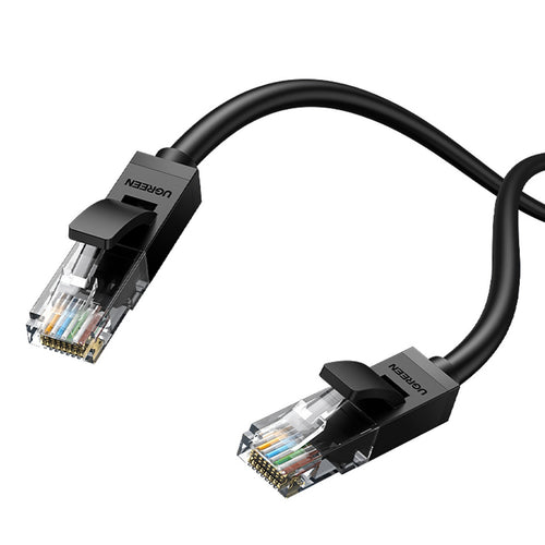 كابل شبكة Ugreen Cat 6 دائري UTP Gigabit Ethernet، 5 أمتار، أسود، 20162