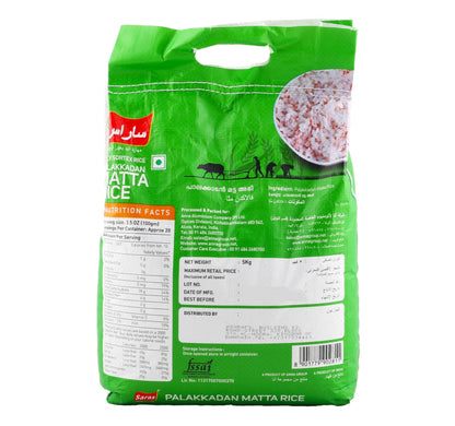 Saras Palakadan Matta Silky Sortex Rice 5 kg