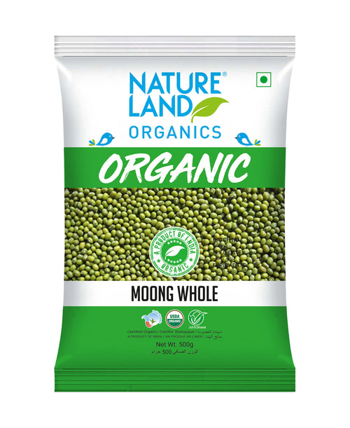 Natureland Organics Moong Whole 500 g