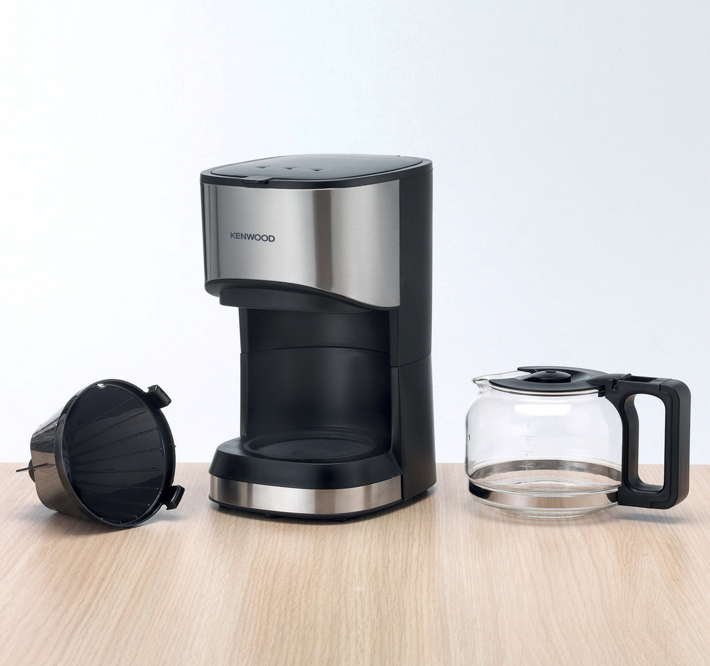 kenwood 6 Cups Coffee Makers, 550 W, Black/Silver, CMM05.000BM