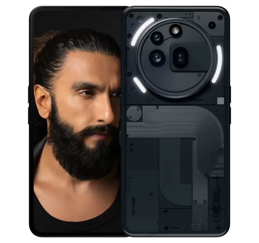 Nothing Phone (3a) Pro 5G Smartphone, 12 GB RAM, 256 GB Storage, Black, A10400216