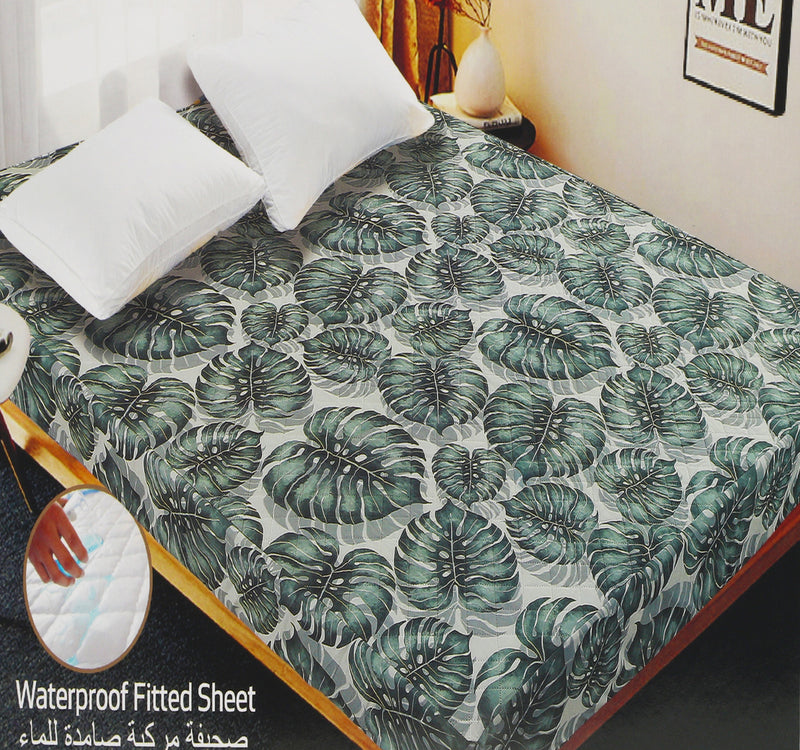 Maple Leaf Home Waterproof Fitted Sheet 180 x 200 + 30cm Assorted Colours