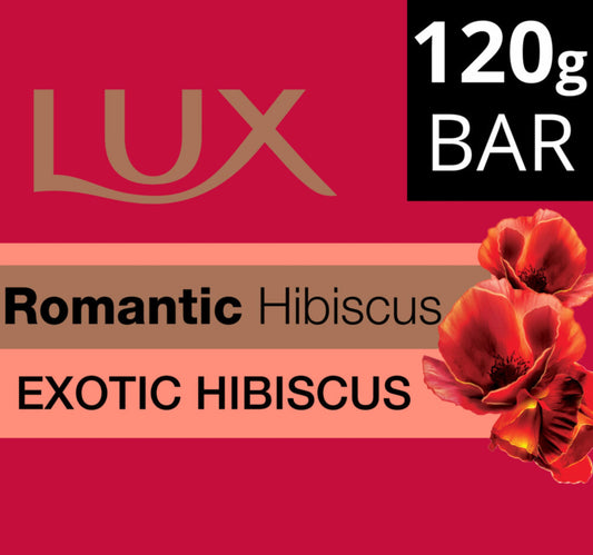 صابون لوكس الرومانسي برائحة الكركديه 120 جرام