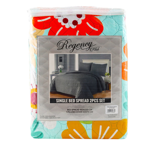 طقم مفرش سرير فردي ريجنسي، مقاس 160 × 220 سم، قطعتين، متنوع