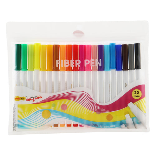 قلم ألياف Flex Office Colokit FP-C03، 20 قطعة