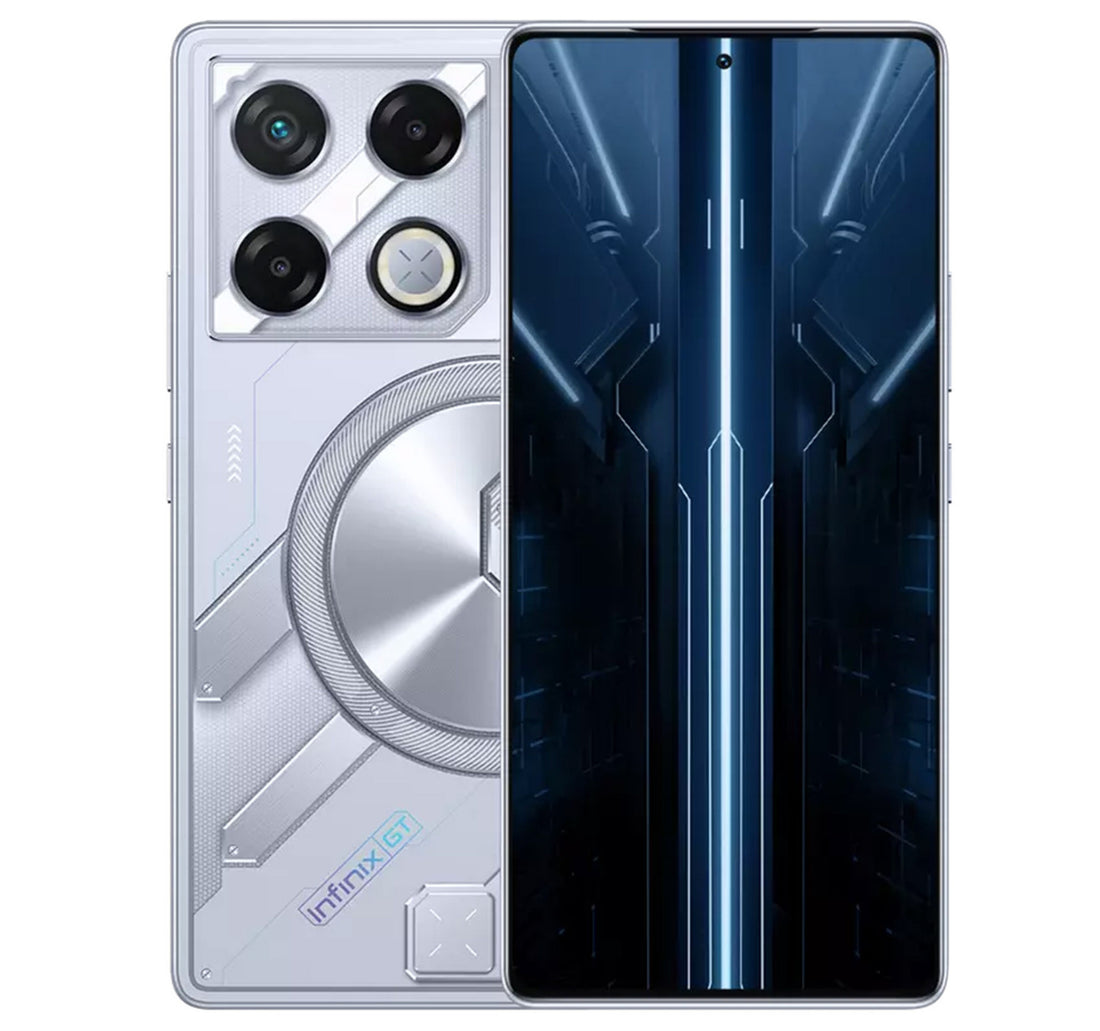 هاتف ذكي Infinix GT 20 Pro 5G، ذاكرة وصول عشوائي (RAM) سعة 12 جيجابايت، سعة تخزين 256 جيجابايت، فضي ميكا