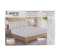 Laura Fitted Sheet 180 x 200cm Assorted Colors