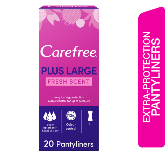 بطانات كيرفري اليومية برائحة منعشة كبيرة، 20 قطعة