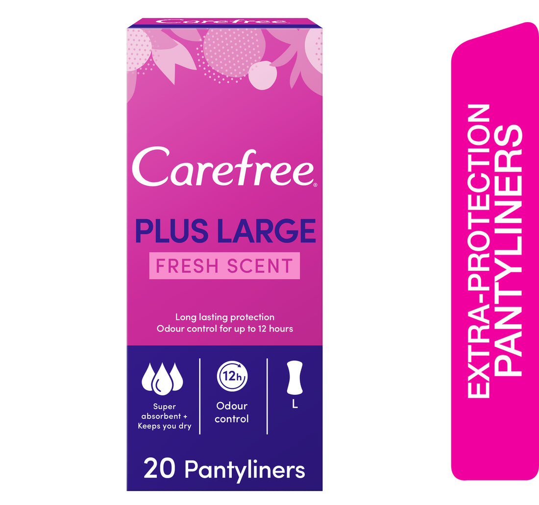 بطانات كيرفري اليومية برائحة منعشة كبيرة، 20 قطعة