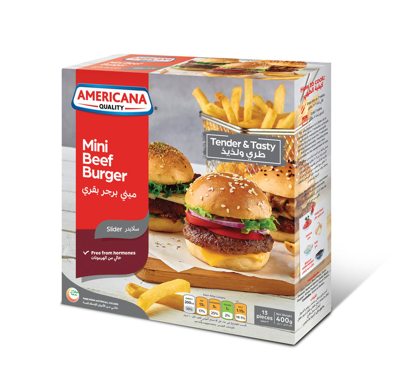 Americana Mini Beef Burger 13 pcs 400 g