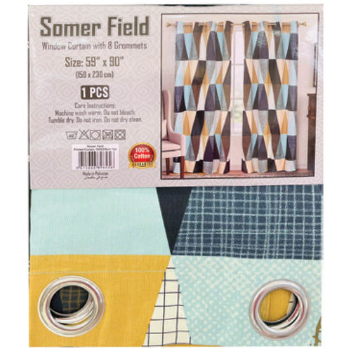Somer Field Window Curtain 150x230cm 1pc Assorted