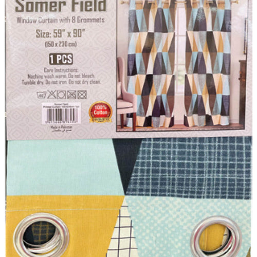 ستارة نافذة Somer Field مقاس 150 × 230 سم، قطعة واحدة، متنوعة
