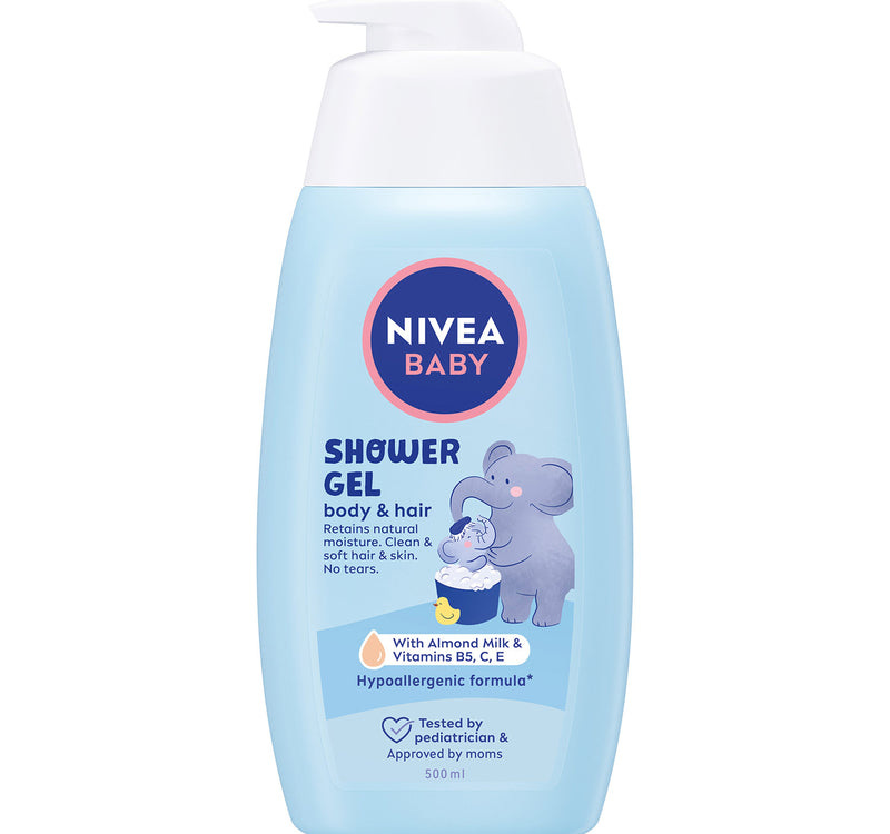 Nivea Baby Head to Toe Shampoo & Bath with Calendula Extract for Sensitive Skin Tear-Free Formula 500 ml