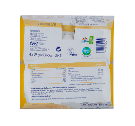 Alpro Soya Dessert Heavenly Velvet Vanilla 4 pcs