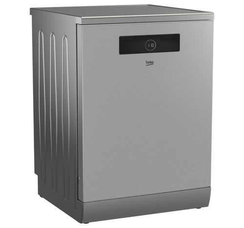 Beko Dish Washer, 15 Place Settings, Fingerprint-free Stainless Steel, BDEN38523XQ