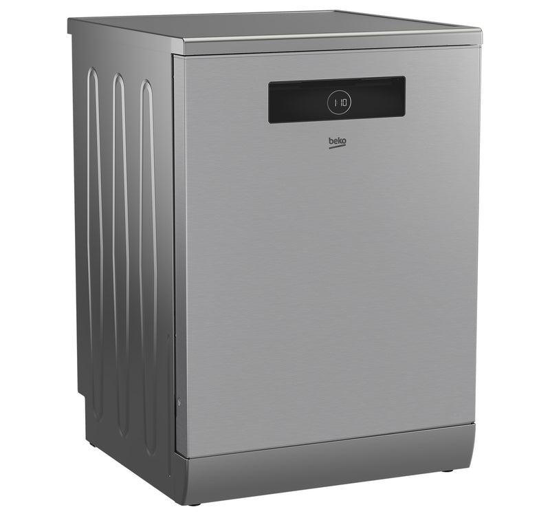 Beko Dish Washer, 15 Place Settings, Fingerprint-free Stainless Steel, BDEN38523XQ