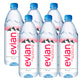 Evian Premium Natural Mineral Water Value Pack 6 x 1 Litre