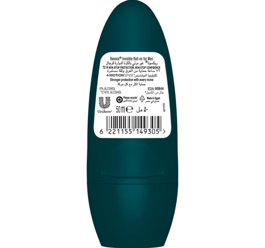 Rexona Motion Sense Antibacterial + Invisible Roll On For Men 50 ml