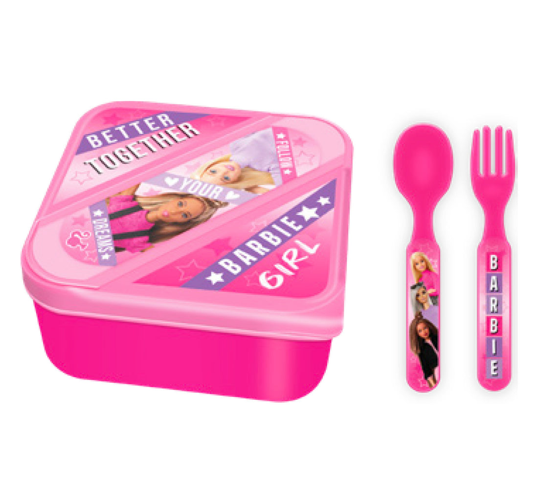 Mattel Barbie Lunch Box with Cutlery, 112-63-42