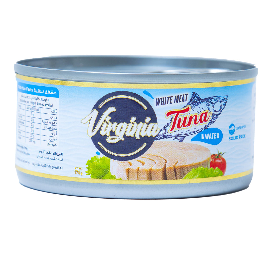 لحم تونة أبيض فرجينيا في الماء 170 جم