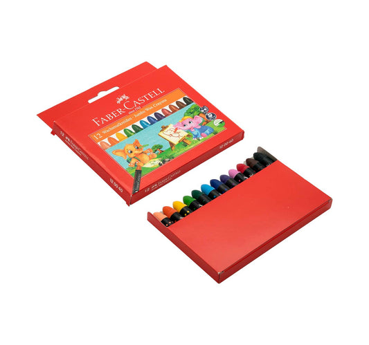 Faber-Castell Jumbo Wax Crayons 12 Pieces