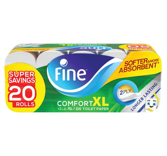 Fine Comfort XL Toilet Paper 2ply 20 Rolls