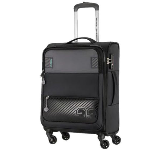 American Tourister Majores Soft Trolley with TSA Combination Lock, 59 cm, Black