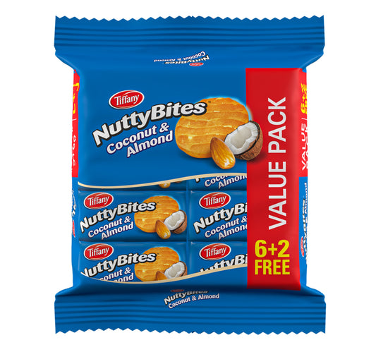 Tiffany Nutty Bites Coconut & Almond 72 g 6+2