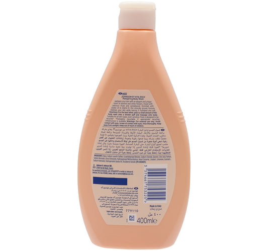 Johnson's Vita-Rich Pampering Body Wash With Jojoba Oil & Vitamin E 400 ml