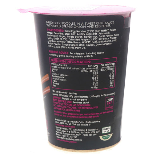 Naked Noodle Thai Sweet Chilli Egg Noodles 78 g