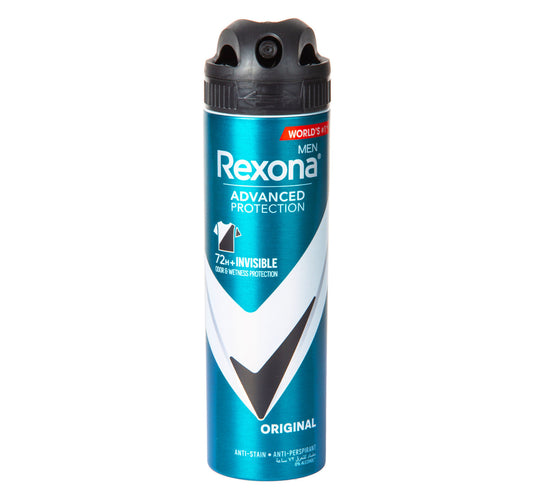 Rexona Men Antiperspirant Deodorant Spray Antibacterial + Invisible 150 ml