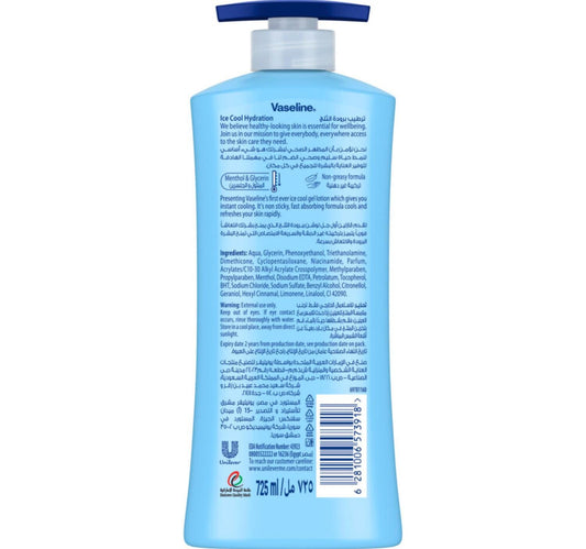 Vaseline Intensive Care Ice Cool Hydration Body Lotion 725 ml