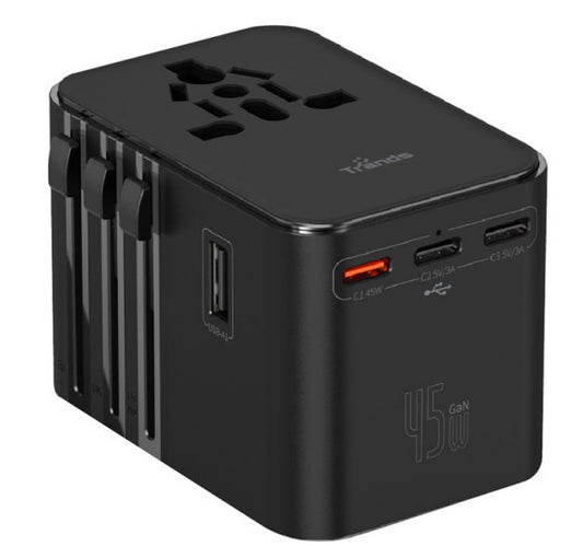 Trands Universal Power Adapter, Black, TR-UAD862